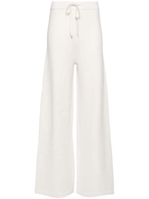 Yves Salomon wide-leg knitted trousers