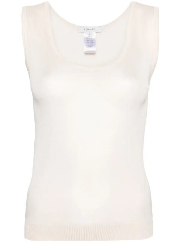 Lemaire Seamless Semi-sheer Tank Top in Neutrals
