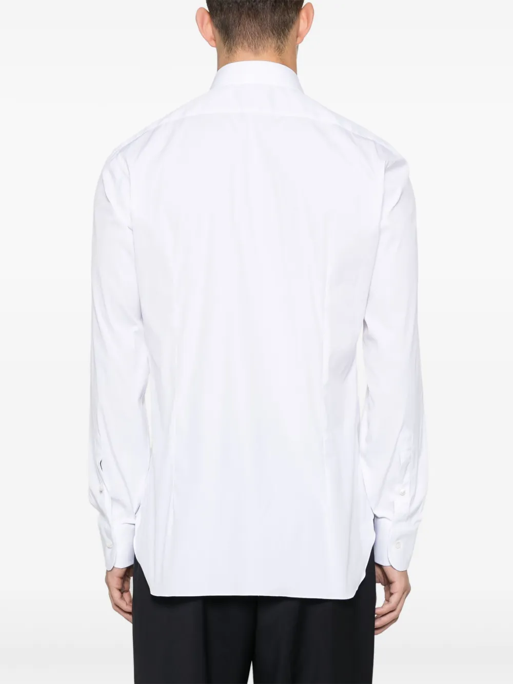 Barba Napoli Classic-collar Shirt In White