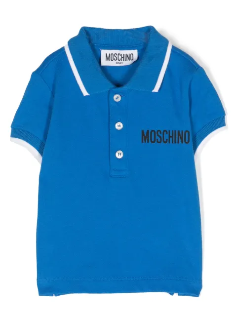 Moschino Kids Teddy Bear cotton polo shirt