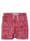 Kiton graphic-print swim shorts - Pink