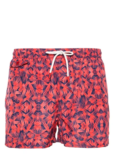 Kiton graphic-print swim shorts