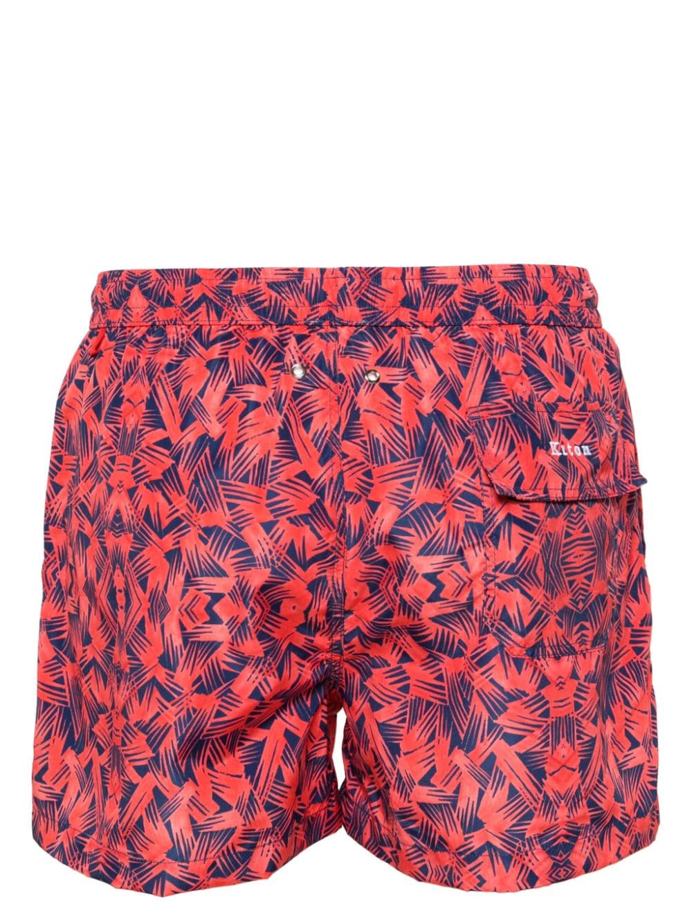 Shop Kiton Graphic-print Swim Shorts In Pink