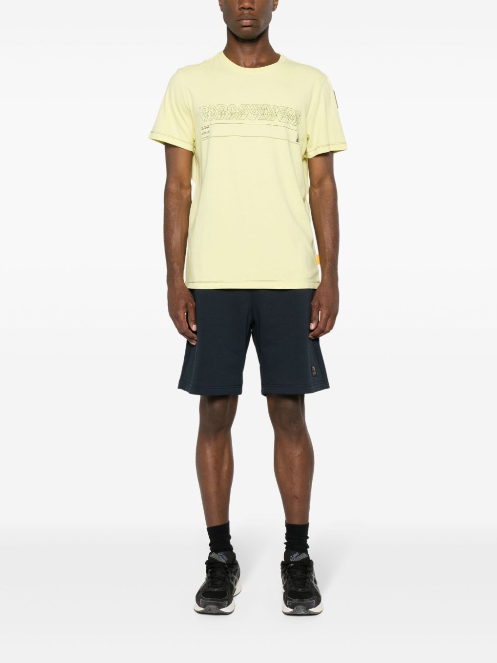 Shop Parajumpers Logo-appliqué Cotton T-shirt In Yellow