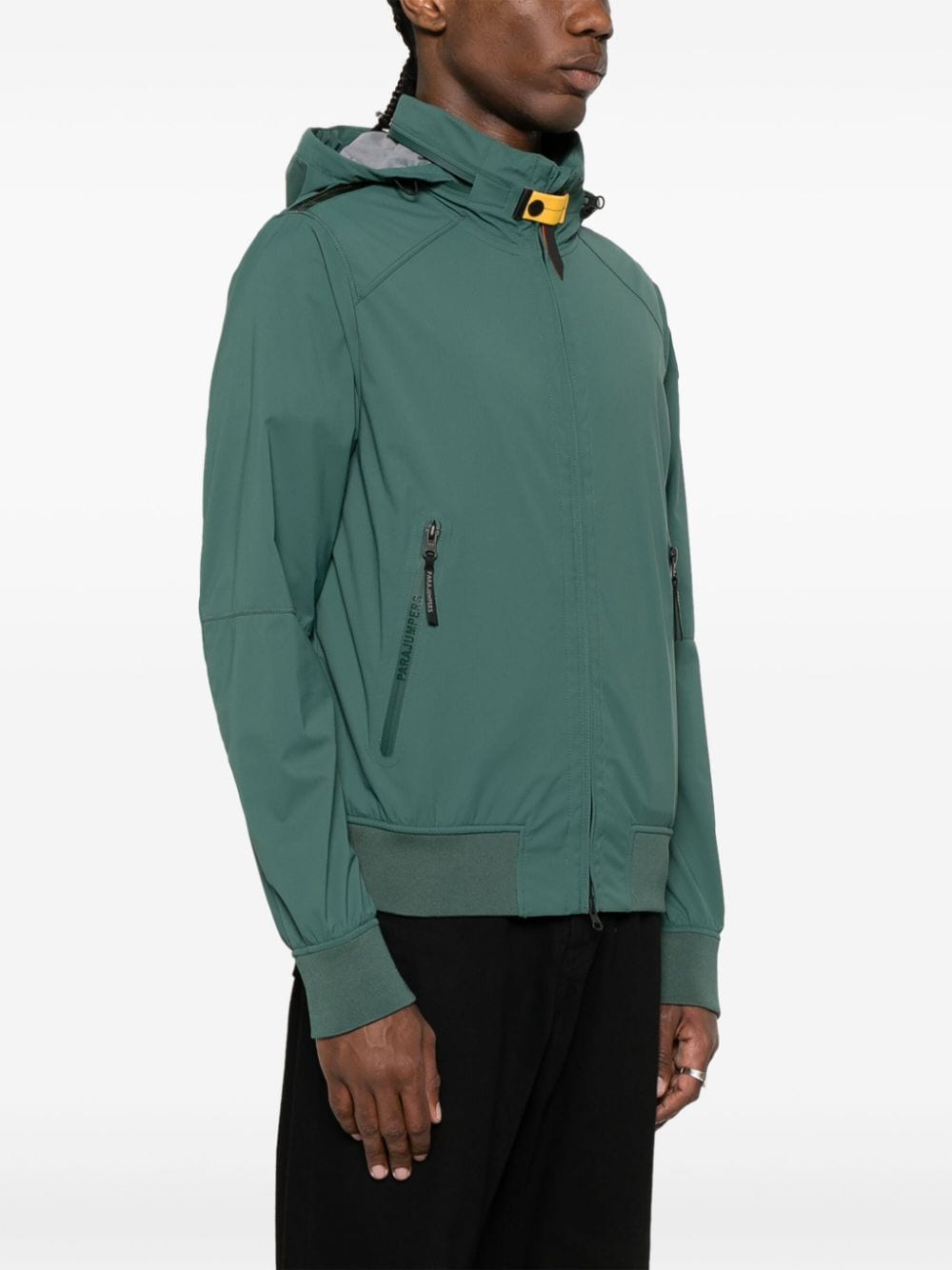 Shop Parajumpers Miles Hooded Jacket In Green