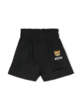 Moschino Kids Teddy Bear cotton shorts - Black