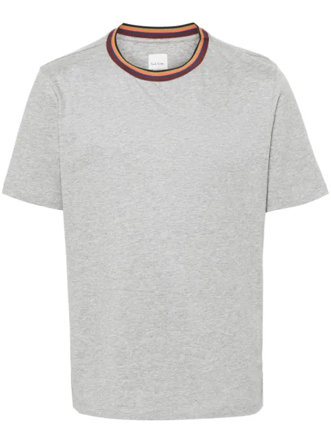Paul Smith stripe-trim organic cotton T-shirt