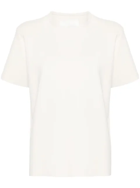 Jil Sander round-neck fine-ribbed top