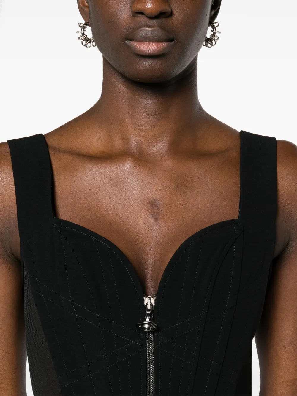 Shop Vivienne Westwood Classic Corset Top In Schwarz