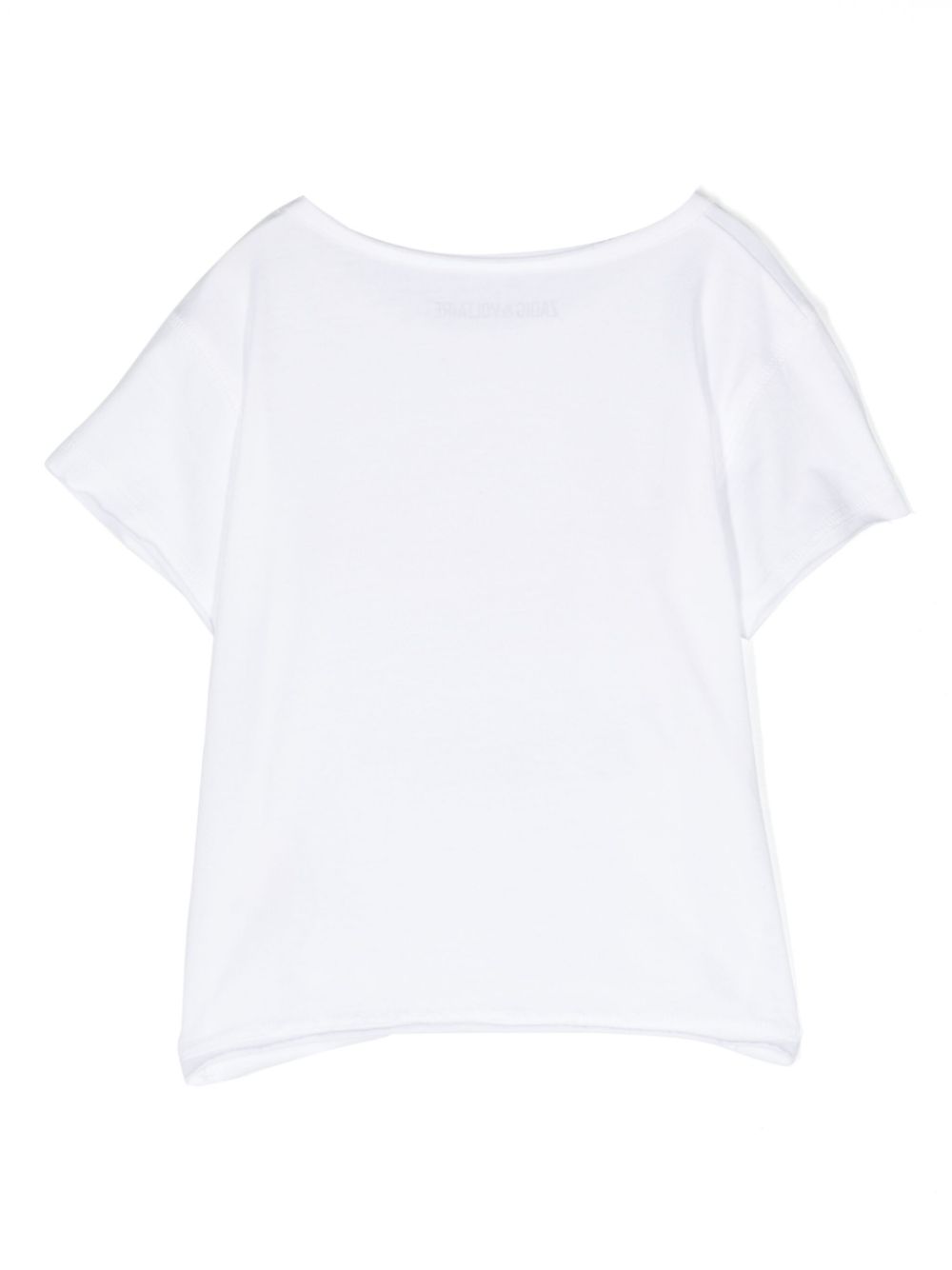 Zadig & Voltaire Kids T-shirt met logoprint - Wit