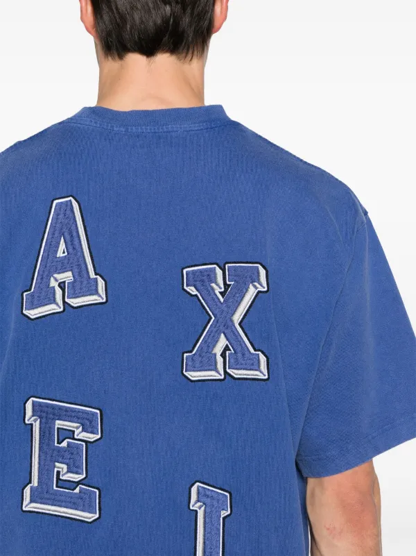 Axel Arigato Typo Organic Cotton T-shirt Blue FARFETCH BN