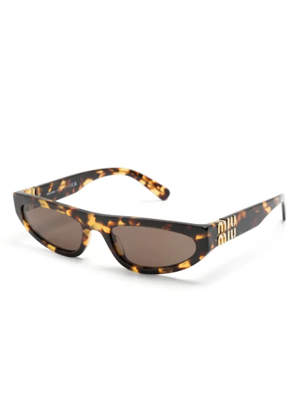 Miu Miu Eyewear Miu Glimpence キャットアイサングラス | ブラウン 
