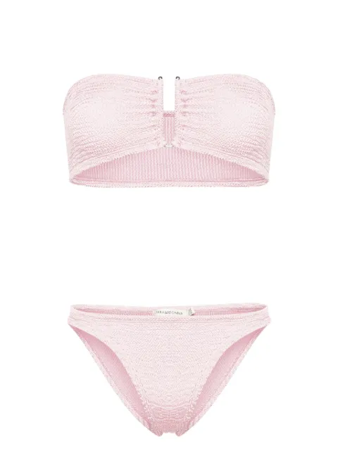 PARAMIDONNA Frida wrinkled-effect bandeau bikini