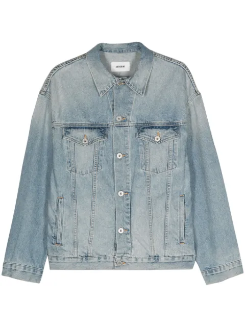 Interior washed denim jacket