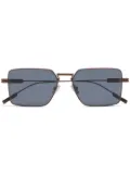 Zegna square-frame tinted sunglasses - Brown