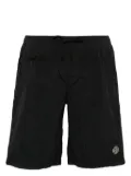 Stone Island Compass-appliqué ECONYL® swim shorts - Black