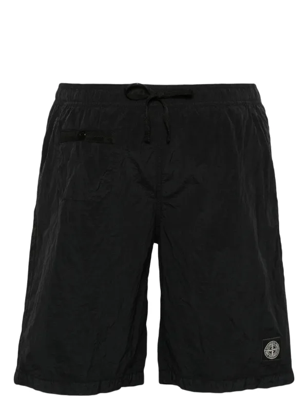 Stone island swim shorts black online