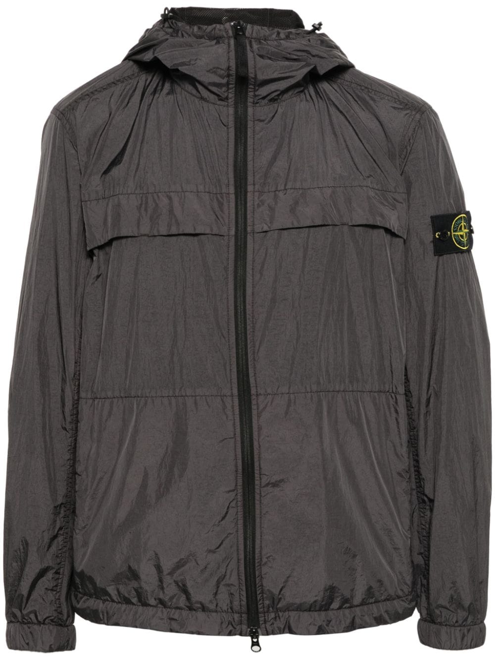Stone Island Compass-badge Shell Jacket In Black