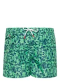 Kiton graphic-print swim shorts - Green