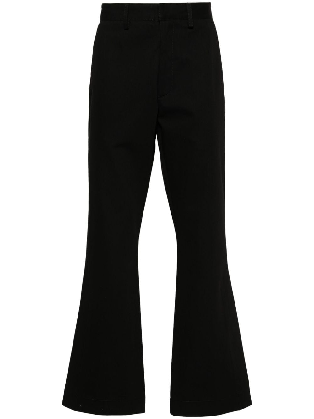 Amiri Cotton Twill Straight-leg Trousers In Black