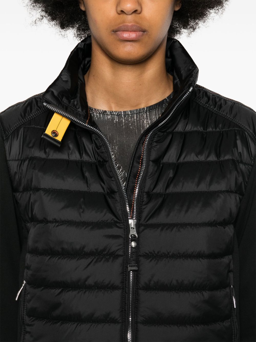 Shop Parajumpers Rosy Panelled-design Jacket In Black