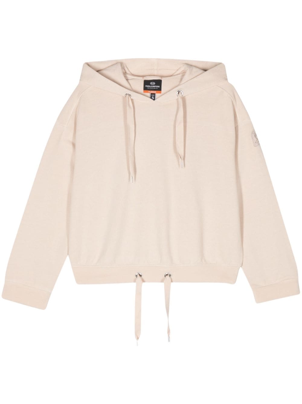 Parajumpers Hoodie met logopatch Beige