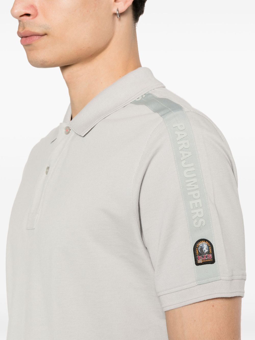 Shop Parajumpers Space Polo Shirt In Grey