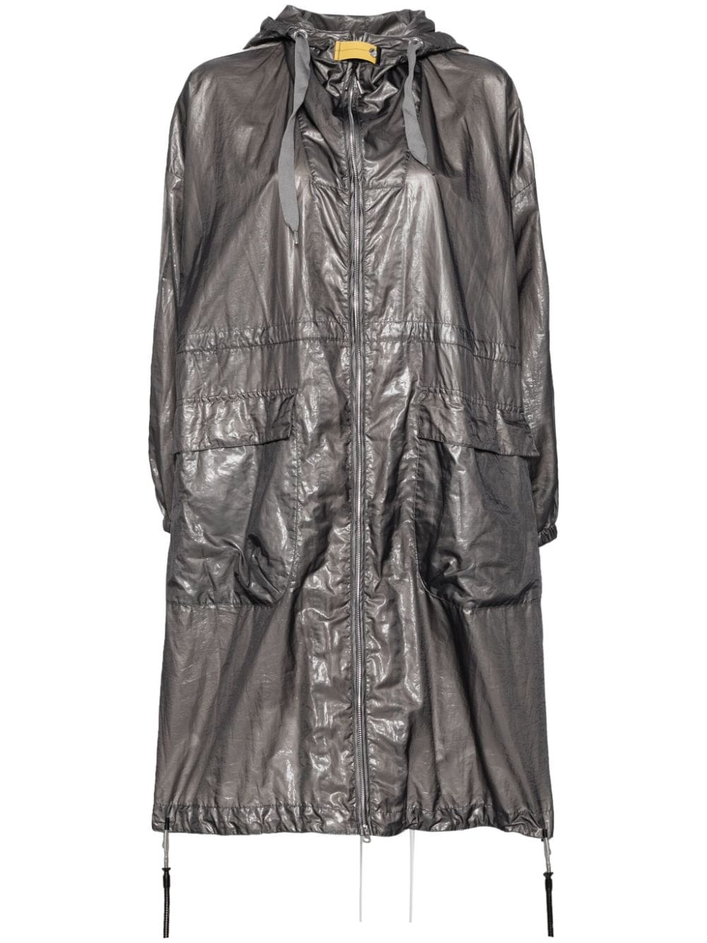 Shop Parajumpers Olga Rain Coat In Grey