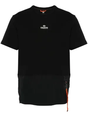 Moncler Grenoble graphic-print crew-neck T-shirt | Black | FARFETCH
