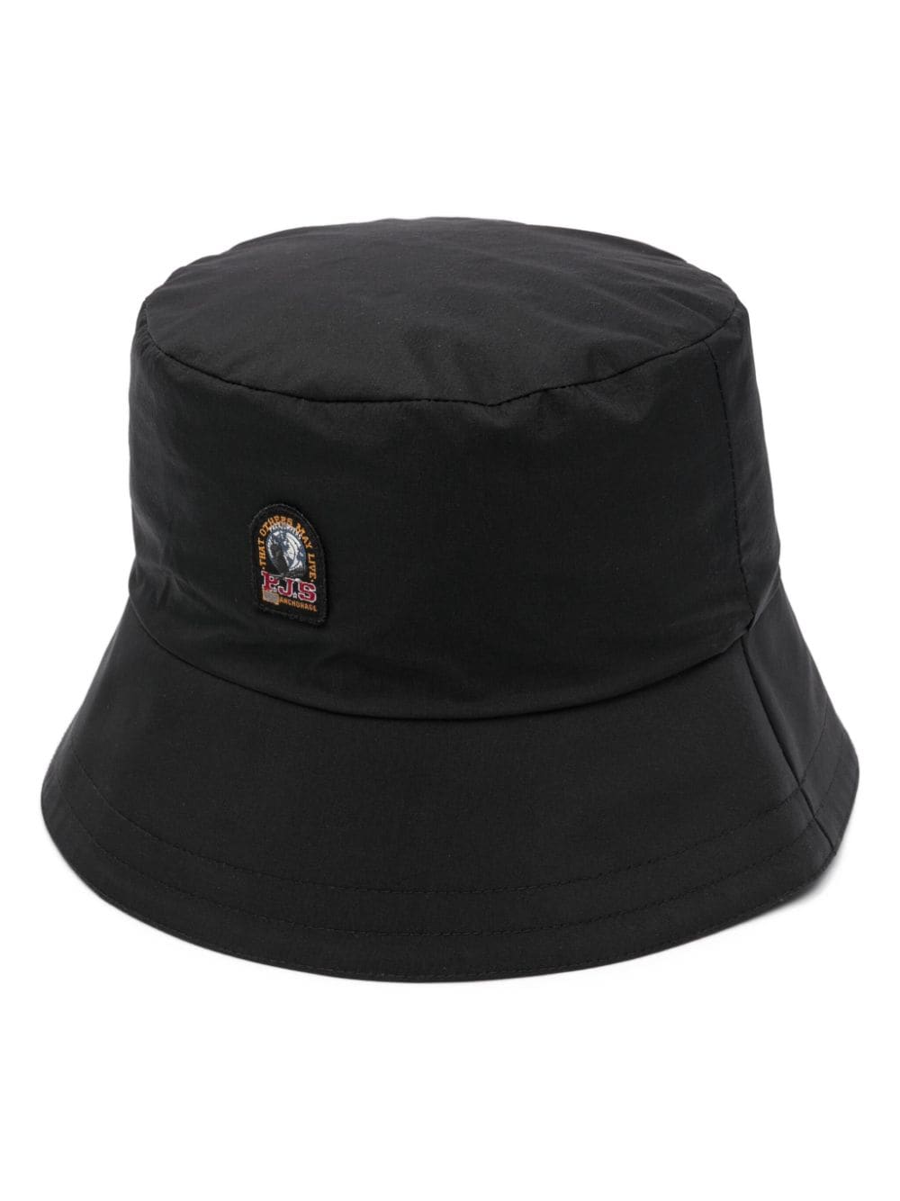 Parajumpers logo-patch bucket hat Zwart