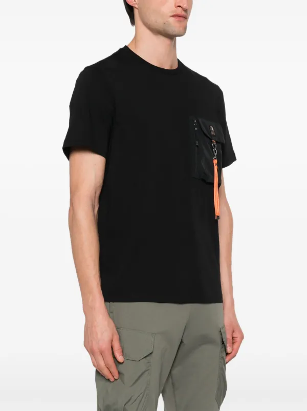 PARAJUMPERS｜SHORT-SLEEVED ROUND NECK T-SHIRTS (MOJAVE ( Parajumpers Mojave Cotton T-shirt | Black | FARFETCH JO
