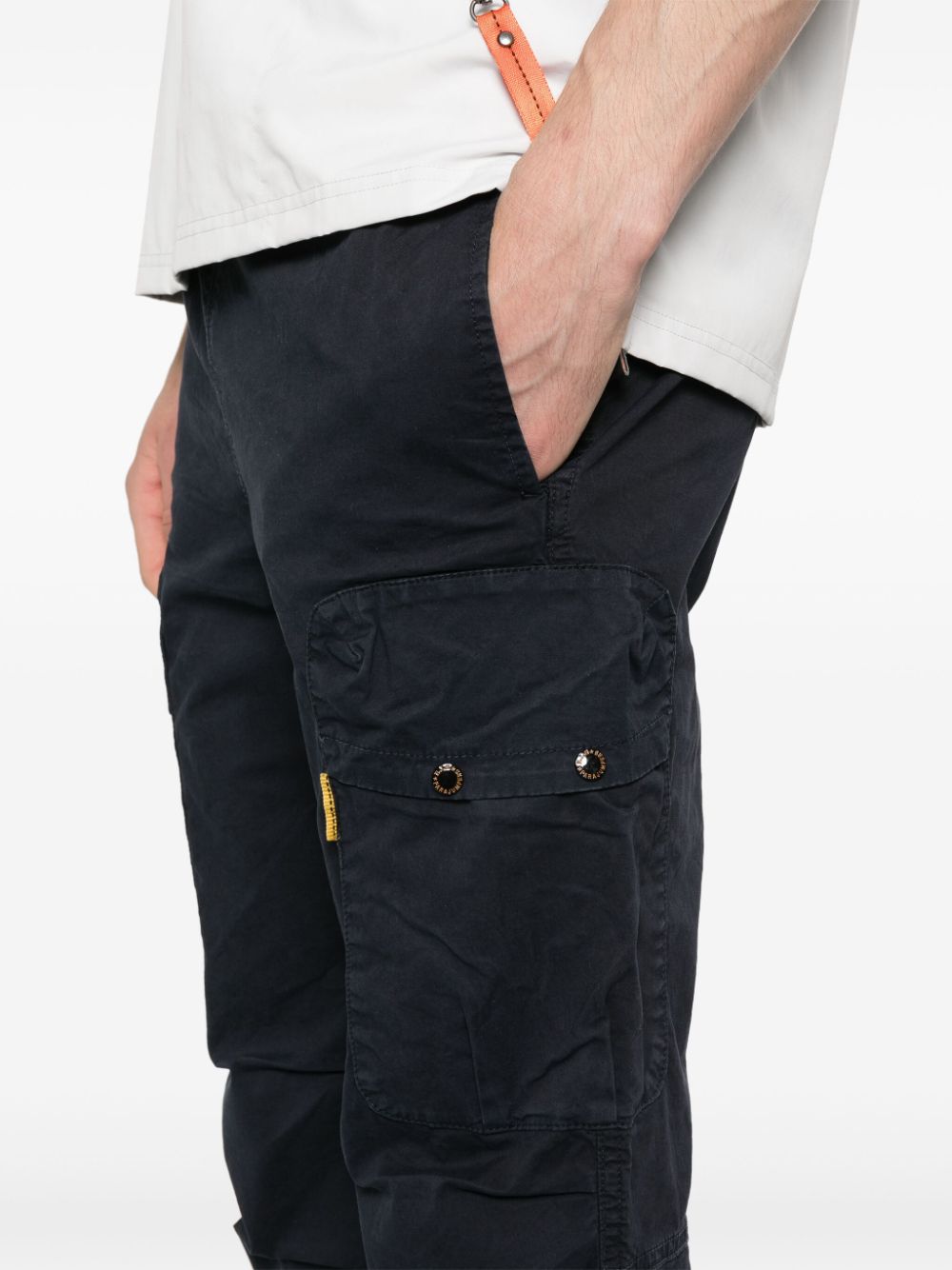 Shop Parajumpers Zander Cargo Pants In Blue