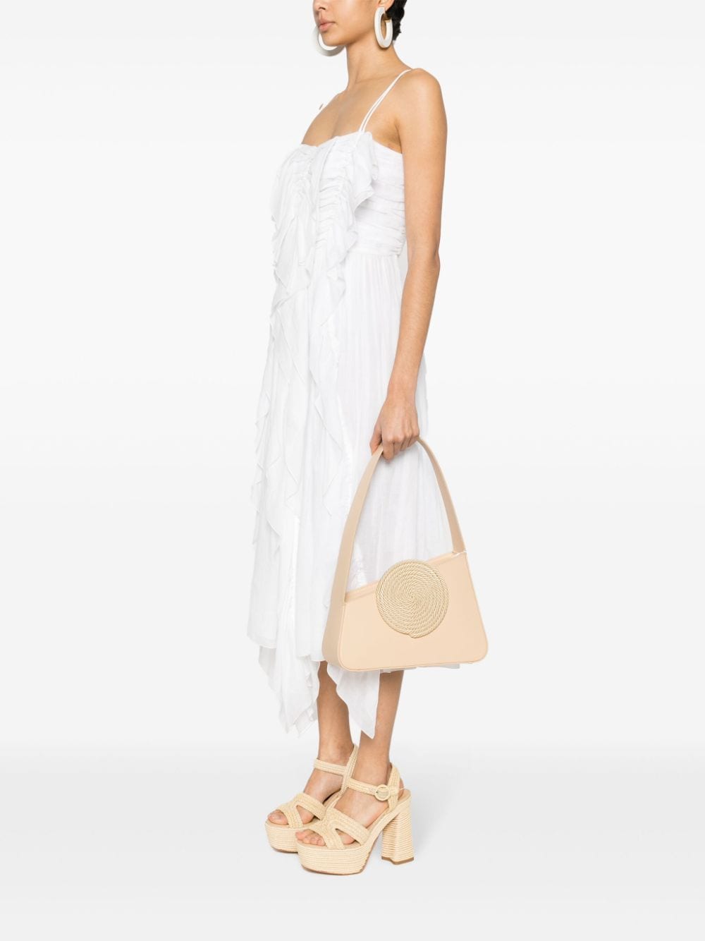 Shop D'estree Albert Passementerie Shoulder Bag In Neutrals