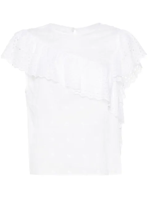 MARANT ÉTOILE Sorani broderie-anglaise blouse 