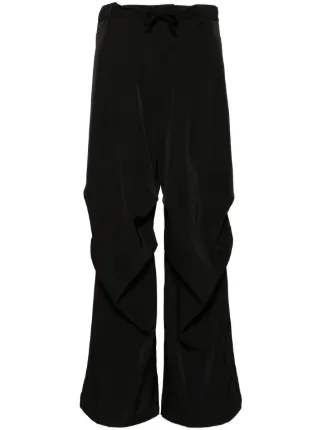 MM6 maison margiela ワイドスラックス MM6 Maison Margiela テクスチャード ワイドパンツ | ブラック