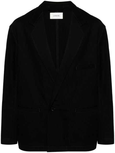 LEMAIRE single-breasted cotton twill blazer