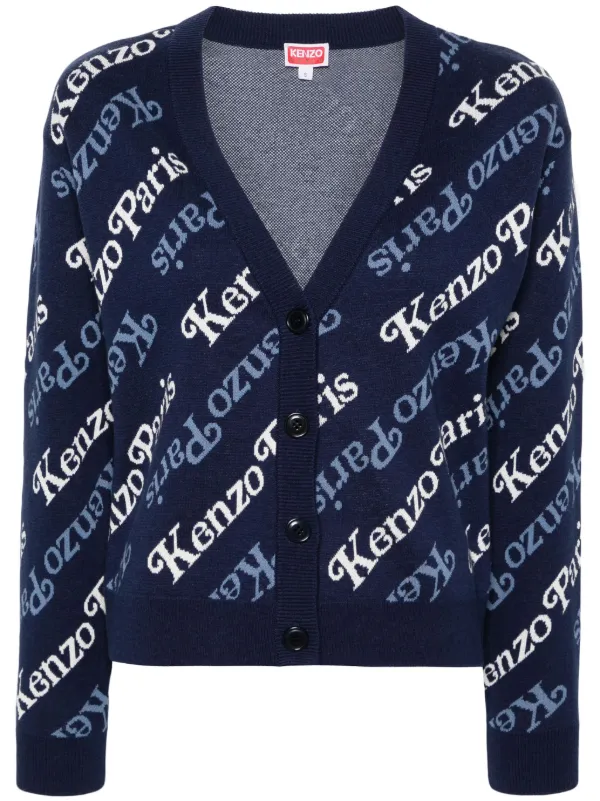 kenzou！ Kenzo Verdy クロップド カーディガン | ブルー | FARFETCH JP