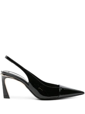 Pointy Toe Pump in Black Satin – Victoria Beckham US