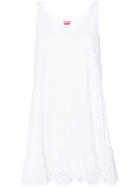 Kenzo broderie-anglaise sleeveless minidress Women