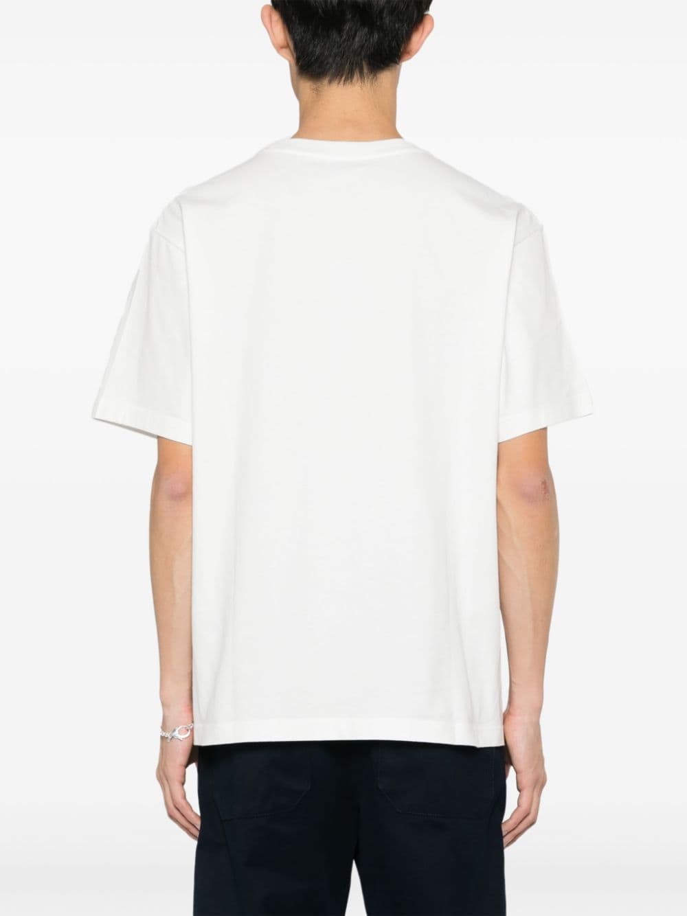 Shop Kenzo Tiger Head Cotton T-shirt In White