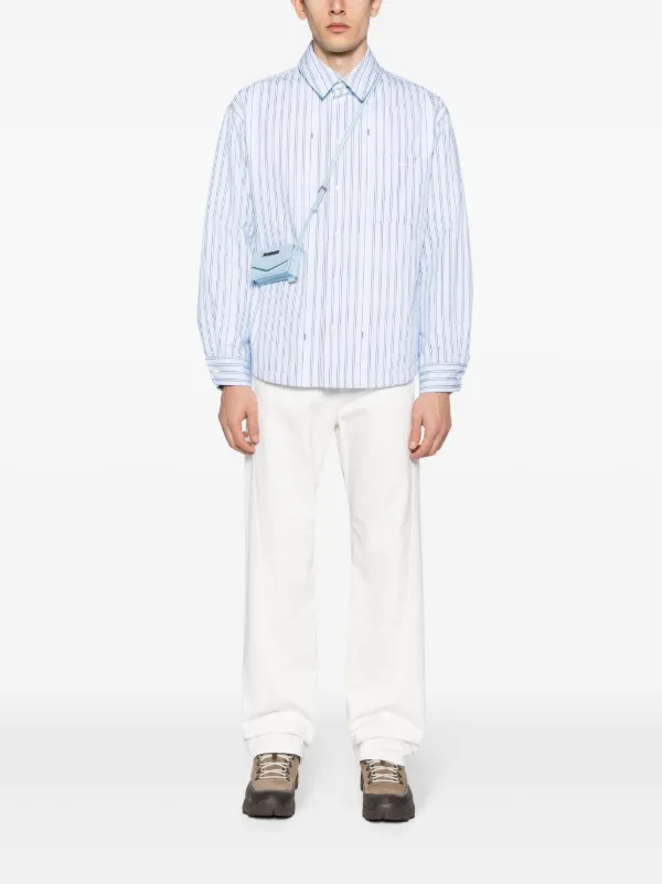 JACQUEMUS PADDED SHIRT 46 ネイビー
