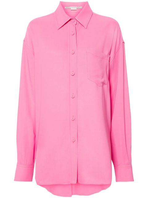 Stella McCartney drop-shoulder crepe shirt Women