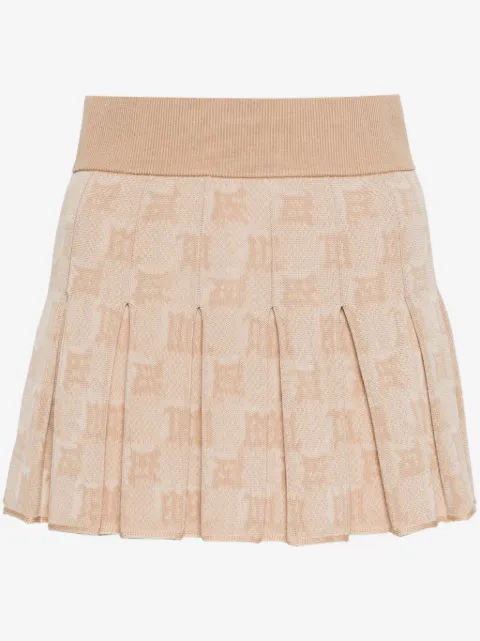 MISBHV minijupe à motif monogrammé en jacquard