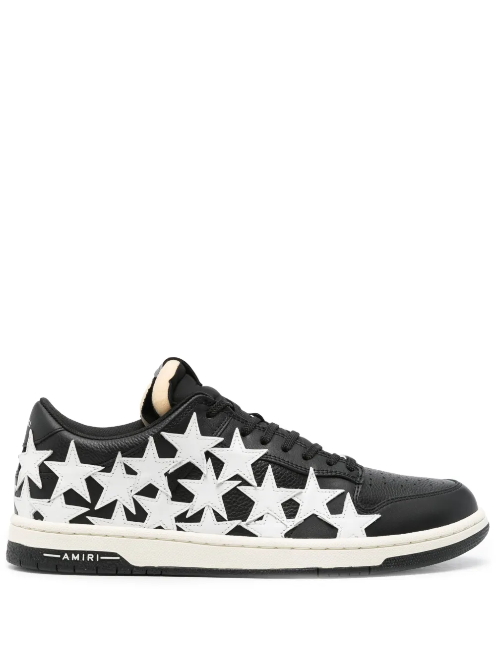 Shop Amiri Stars Low Sneakers In 黑色