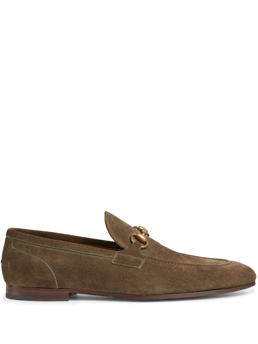 Gucci Jordaan suède loafers Bruin