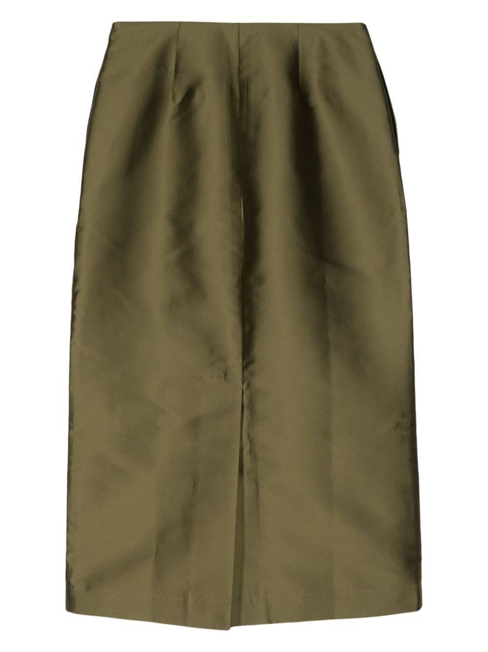 Shop Biyan Embroidered High-waisted Skirt In Green