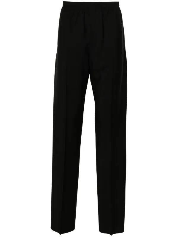 Givenchy Slim Fit Jogger Pants in Wool and Mohair in Black