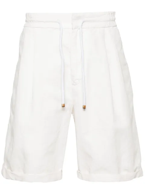 Brunello Cucinelli drawstring linen shorts Men