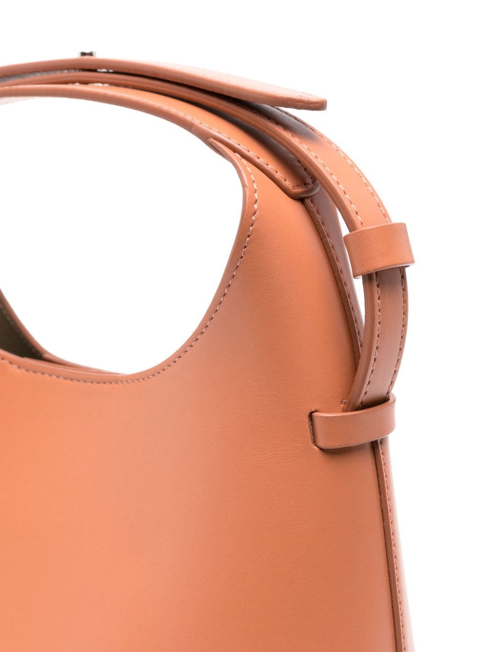 Shop Aesther Ekme Mini Sac Leather Tote Bag In Orange