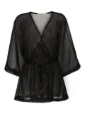 PARAMIDONNA Aurora lurex cover-up - Black